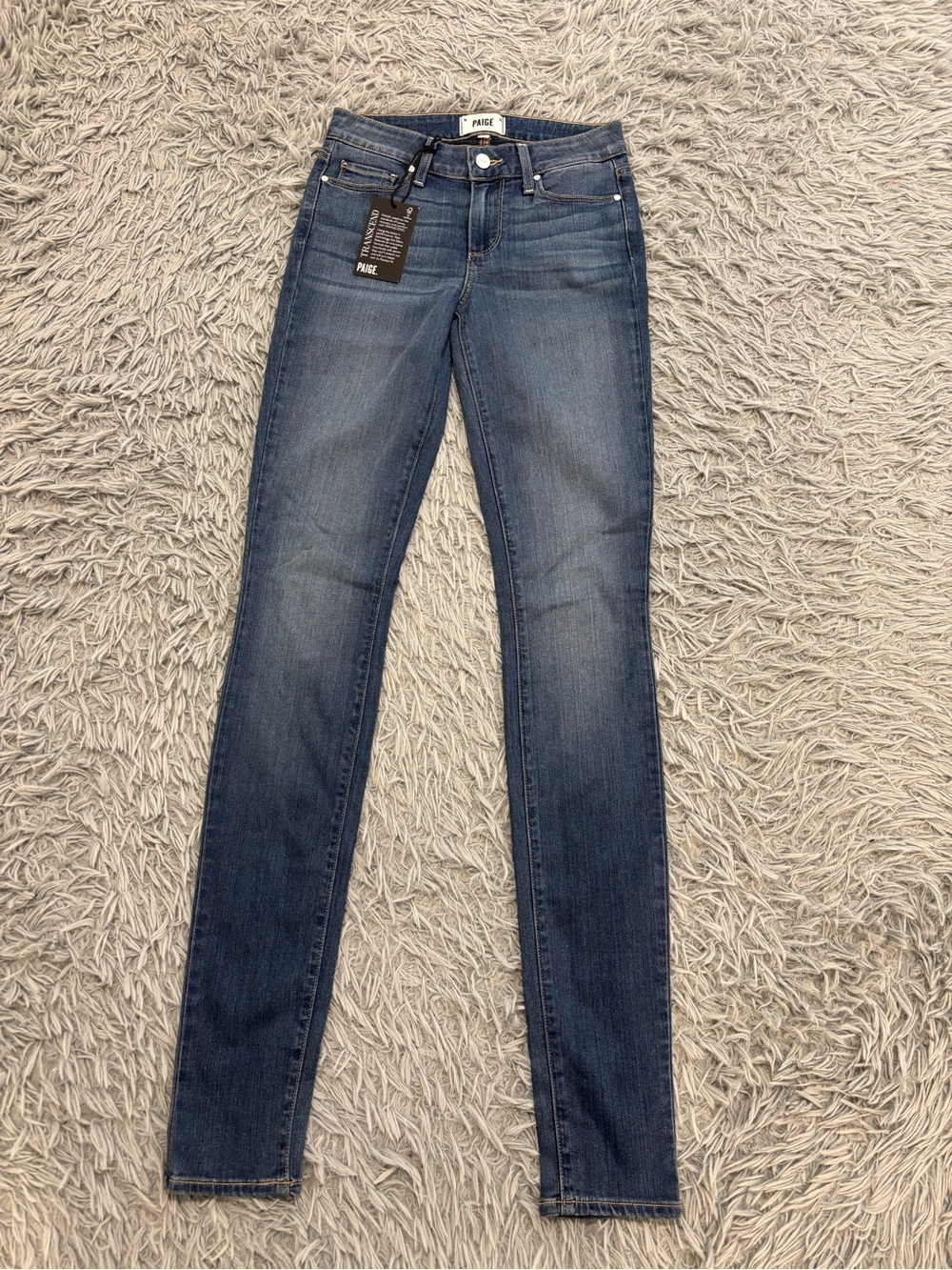 NEW Paige Women’s Tristan Leggy Ultra Skinny Size 26 Jeans Minimalist Classic